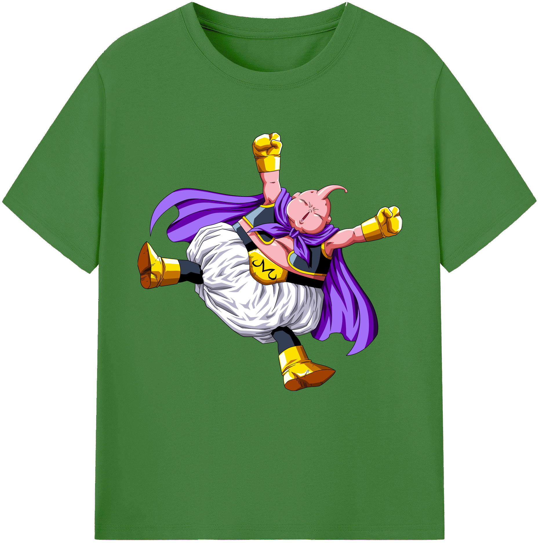 （画像用） ドラゴンボール 魔人ブウ DRAGON BALL Majin Buu レディースカジュアルプリントTシャツ（綿100％）